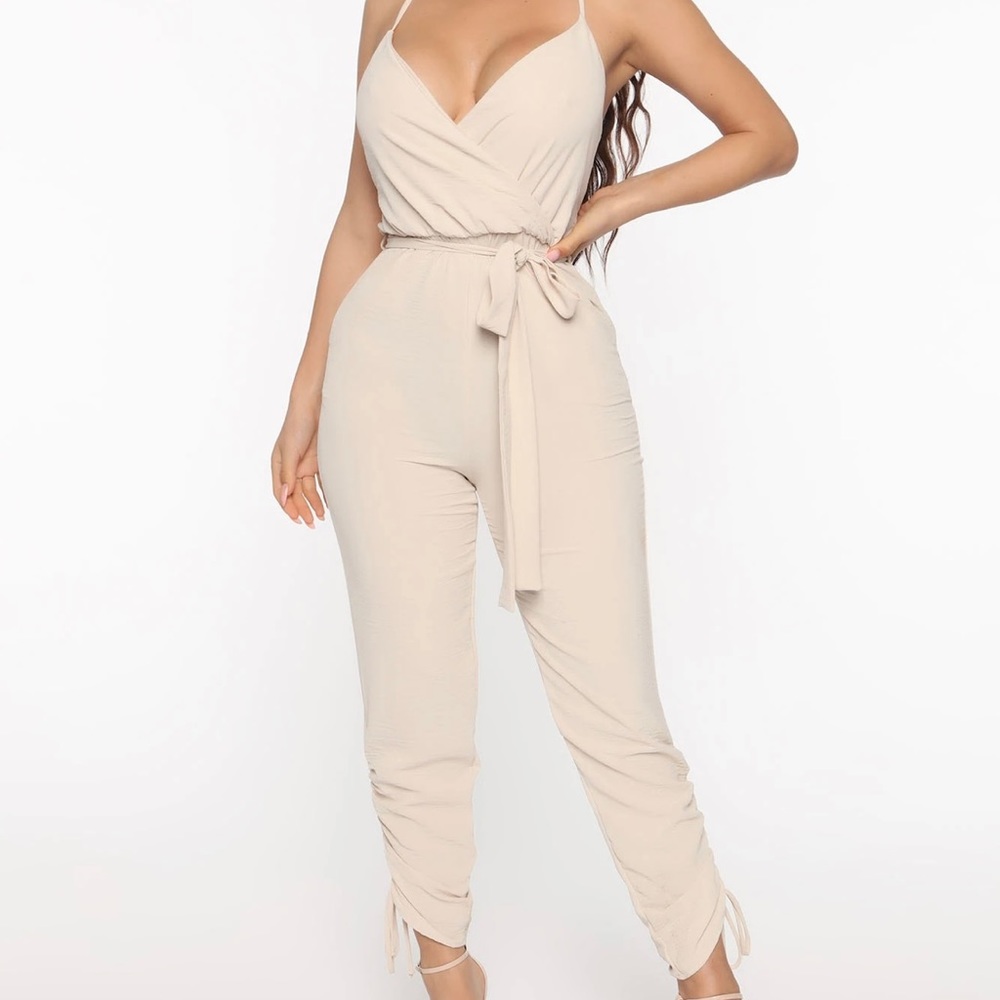 Tan Jumpsuit